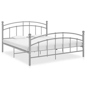 VidaXL Bedframe metaal grijs 140x200 cm