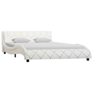 VidaXL Bedframe kunstleer wit 140x200 cm