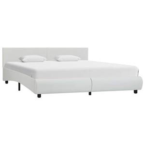 VidaXL Bedframe kunstleer wit 160x200 cm