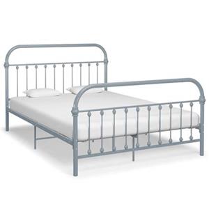 VidaXL Bedframe metaal grijs 140x200 cm