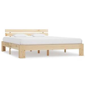 VidaXL Bedframe massief grenenhout 160x200 cm