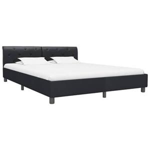 vidaXL Bedframe kunstleer zwart 180x200 cm
