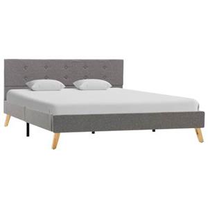 VidaXL Bedframe stof lichtgrijs 140x200 cm