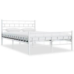 VidaXL Bedframe metaal wit 120x200 cm