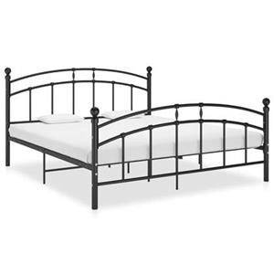 VidaXL Bedframe metaal zwart 140x200 cm