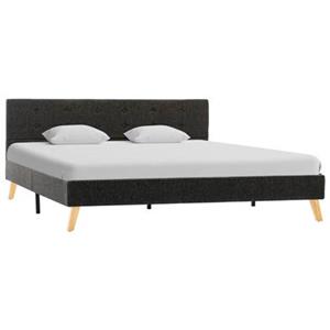 VidaXL Bedframe stof donkergrijs 160x200 cm
