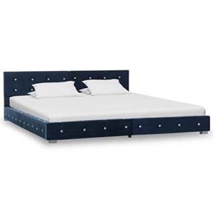 VidaXL Bedframe fluweel blauw 160x200 cm