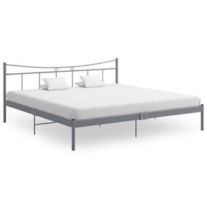 VidaXL Bedframe metaal grijs 200x200 cm