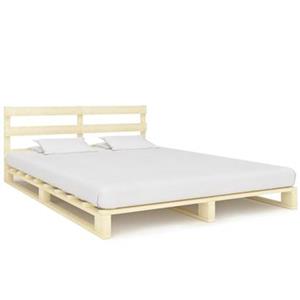 VidaXL Bedframe pallet massief grenenhout 180x200 cm