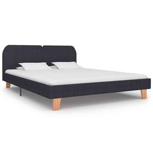 VidaXL Bedframe stof donkergrijs 160x200 cm