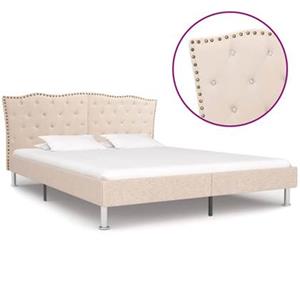 VidaXL Bedframe stof beige 160x200 cm
