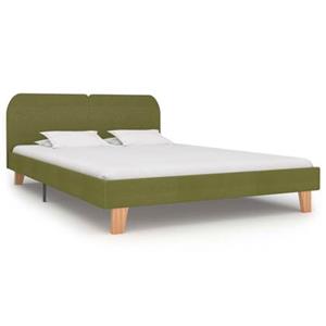 VidaXL Bedframe stof groen 160x200 cm