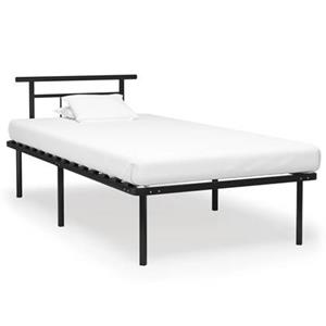 VidaXL Bedframe metaal zwart 100x200 cm