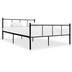 VidaXL Bedframe metaal zwart 120x200 cm