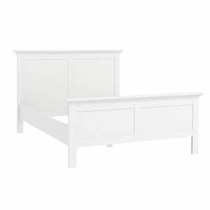 PKline Bett Venedig Doppelbett 140x190 weiss Bettgestell Ehebett Schlafzimmer Jugend