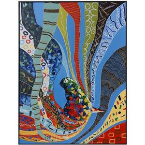 Fine Asianliving Olieverf Schilderij 100% Handgeschilderd 3D met