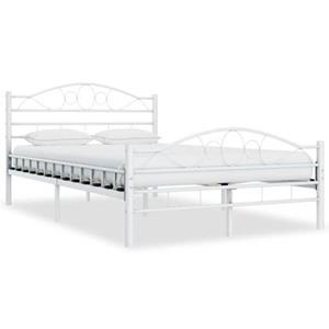 VidaXL Bedframe metaal wit 120x200 cm