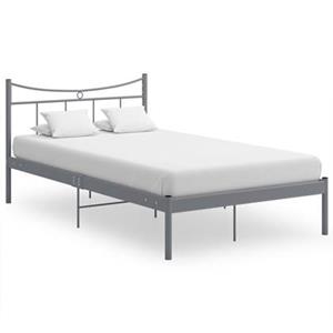 VidaXL Bedframe metaal grijs 120x200 cm