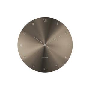 Karlsson Wall clock Dome Disc gun metal