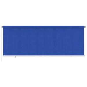 VidaXL Rolgordijn voor buiten 400x140 cm HDPE blauw