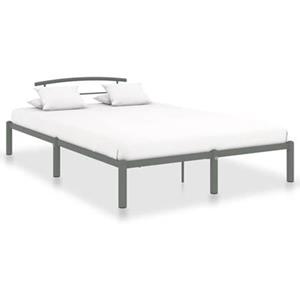 VidaXL Bedframe metaal grijs 140x200 cm