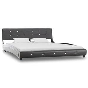 VidaXL Bedframe kunstleer grijs 150x200 cm