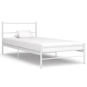 VidaXL Bedframe metaal wit 100x200 cm