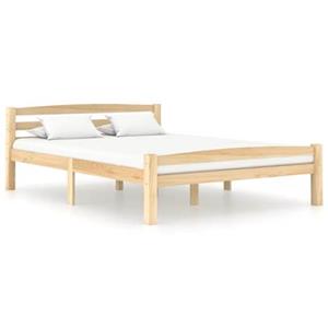 VidaXL Bedframe massief grenenhout 140x200 cm