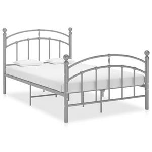 VidaXL Bedframe metaal grijs 120x200 cm