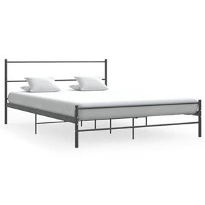 VidaXL Bedframe metaal grijs 140x200 cm