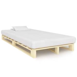 VidaXL Bedframe pallet massief grenenhout 120x200 cm