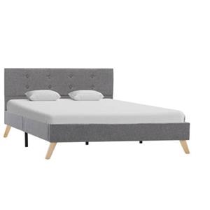 VidaXL Bedframe stof lichtgrijs 120x200 cm