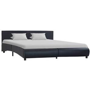 VidaXL Bedframe kunstleer zwart 160x200 cm
