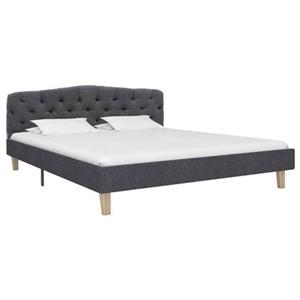 VidaXL Bedframe stof donkergrijs 140x200 cm