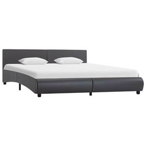 VidaXL Bedframe kunstleer grijs 160x200 cm
