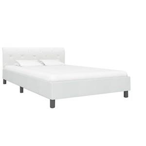 VidaXL Bedframe kunstleer wit 140x200 cm