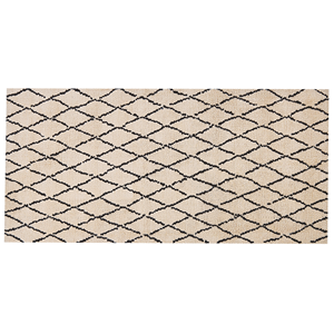 BELIANI Vloerkleed beige/zwart 80 x 150 cm MIDYAT