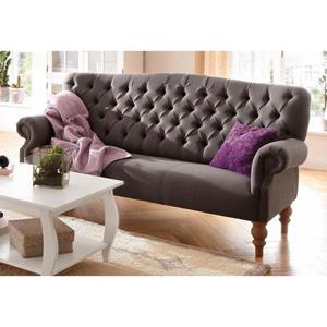 Home affaire 3-zitsbank Lord met echte chesterfield-capitonnage en siernagels