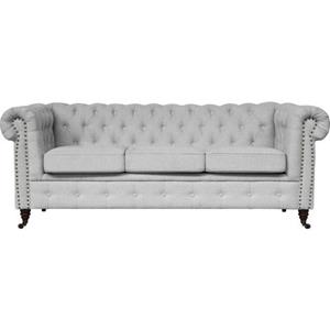 Home affaire 3-Sitzer "Aarburg", aufwändige Knopfheftung und Ziernägel im Chesterfield-Design