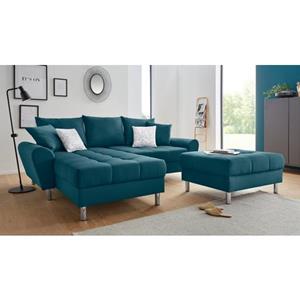 COLLECTION AB Ecksofa, inklusive Hocker, Bettfunktion und Federkern