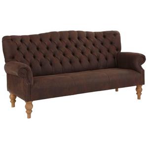 Home affaire 3-zitsbank Lord met echte chesterfield-capitonnage en siernagels