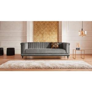 Guido Maria Kretschmer Home&Living 3-zitsbank Chamby met houten rand onder en stiksels bij de leuning