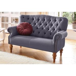 Home affaire 2-zitsbank Lord met echte chesterfield-capitonnage en siernagels