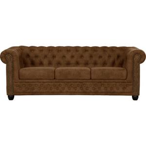 Premium collection by Home affaire 3-Sitzer "Rysum", Chesterfield-Optik, in 2 Bezugsqualitäten