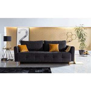 INOSIGN Schlafsofa "Nordic metallic", mit Federkern und Metallbeinen, Steppung im Sitzbereich