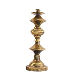 Dijk Natural Collections Dinnercandle holder metal 12x12x36cm - Goud