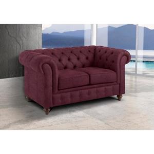 Premium collection by Home affaire 2-zitsbank CHESTERFIELD met knoopsluiting, ook in leer