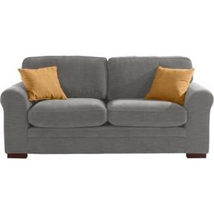 Home affaire 2-zitsbank Broughton zacht zitcomfort, incl. 2 sierkussens, opstaande naad