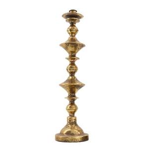 Dijk Natural Collections Dinnercandle holder metal 12x12x46cm - Goud