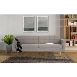 Home affaire 3-Sitzer "Brest", mit Knopfheftung und Steppung im Rücken, geradliniges Design
